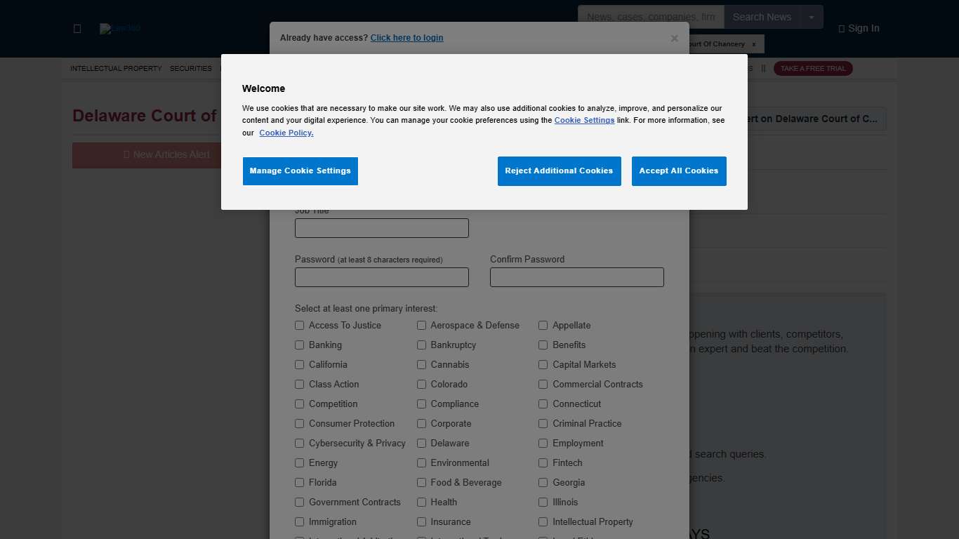 Delaware Court of Chancery : Articles :: Law360