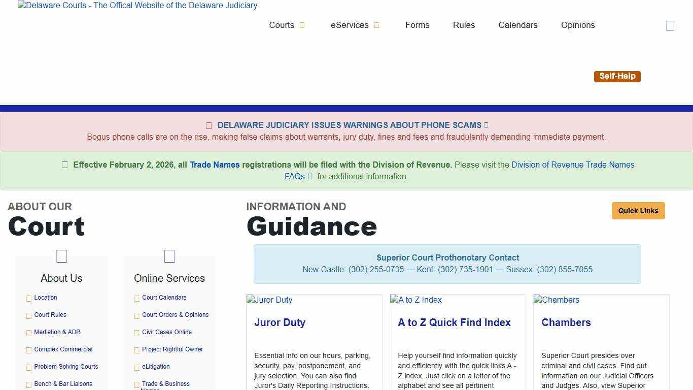 Superior Court - Delaware Courts - State of Delaware