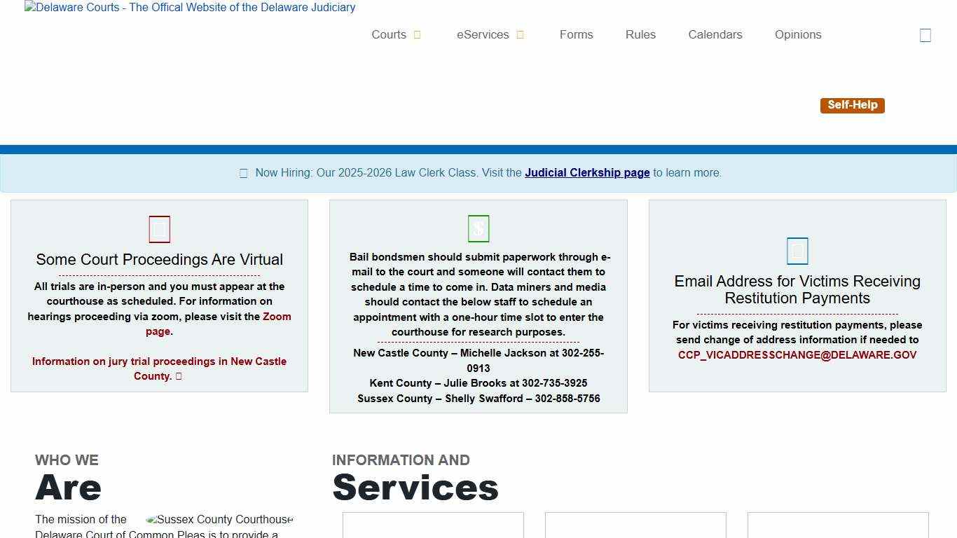 Court of Common Pleas - Delaware Courts - State of Delaware